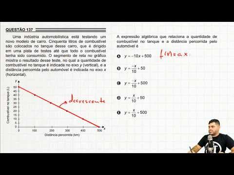 Thumbnail da aula: ENEM PPL 2018 137 (ENEM 2018) Uma indústria automobilística está testando um novo modelo de carro