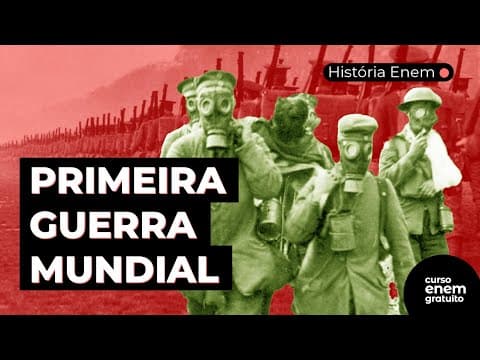 Thumbnail da aula: PRIMEIRA GUERRA MUNDIAL | Resumo de História para o Enem