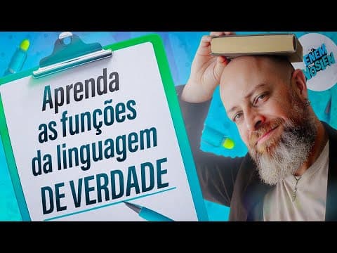 Thumbnail da aula: FUNÇÕES DA LINGUAGEM no ENEM: o que MAIS CAI NA PROVA - Teoria + exercícios