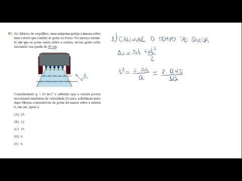 Thumbnail da aula: Queda livre e MRU - Questão resolvida - UFSCAR