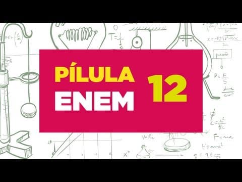 Thumbnail da aula: Física ENEM - Pílula 12 - Hidrostática - Empuxo - balões, peixes e submarinos - Habilidade 18 C 05