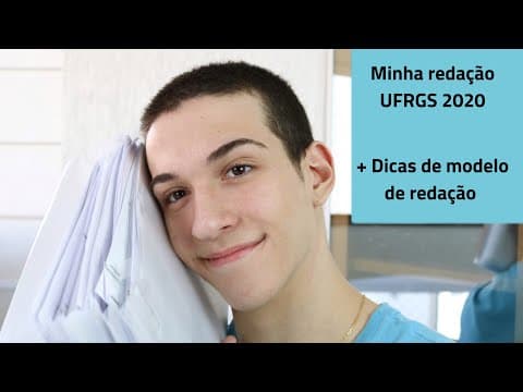 Thumbnail da aula: REDAÇÃO UFRGS 2020 + DICAS E MODELO DE REDAÇÃO | GABRIEL CORTTEZI