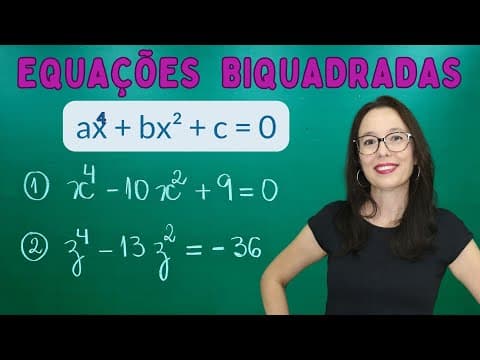 Thumbnail da aula: EQUAÇÃO BIQUADRADA - Professora Angela Matemática