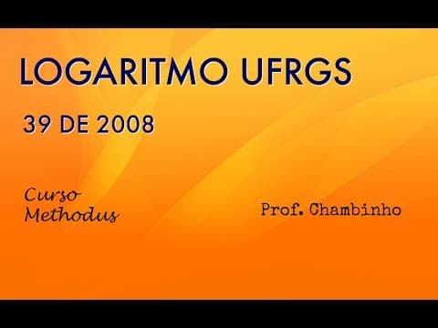 Thumbnail da aula: Questão 39 de 2008 da prova de matemática da UFRGS - a solução da equação (0,01)x = 50 é