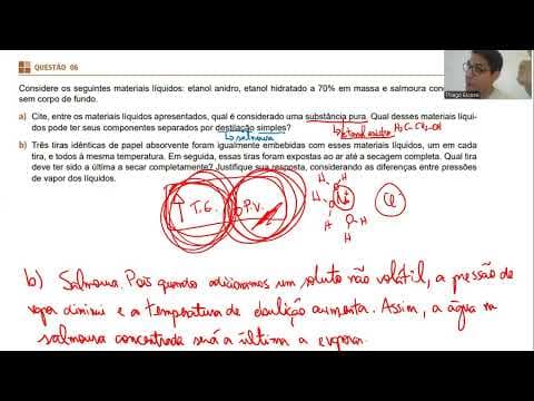 Thumbnail da aula: UNIFESP 2022 - RESOLUÇÃO DAS QUESTÕES DE QUÍMICA