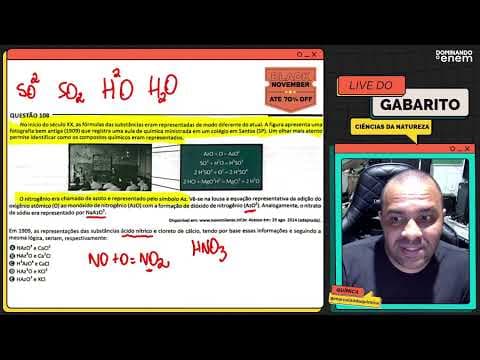 Thumbnail da aula: ENEM 2025: "No início do século XX, as fórmulas das substâncias eram representadas de modo diferente