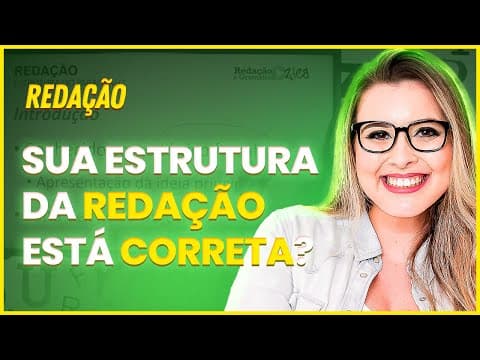 Thumbnail da aula: ESTRUTURA DA REDAÇÃO E PROGRESSÃO TEXTUAL: VOCÊ SABE FAZER? - Profa. Pamba