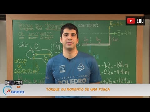 Thumbnail da aula: Videoaulas Poliedro | Enem | Torque ou Momento de uma Força