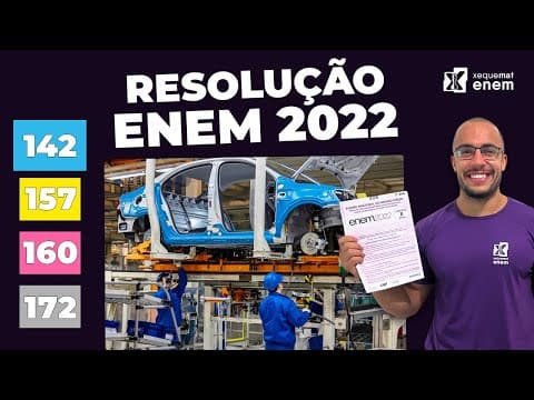 Thumbnail da aula: 🔘Questão 142 - Caderno Azul | Análise Combinatória | MATEMÁTICA ENEM 2022