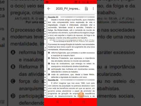 Thumbnail da aula: Revisão Enem 2022 humanas 💖🤓📚/Questão 63 Enem 2020 caderno Azul 📚 Humanas 1 apli