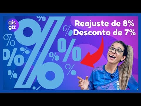 Thumbnail da aula: QUESTÕES DE PORCENTAGEM | REAJUSTE E DESCONTO | \Prof. Gis/