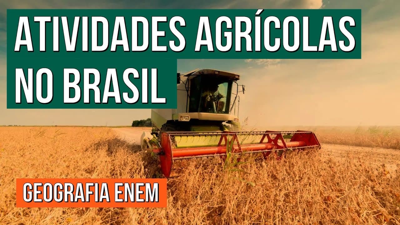 Thumbnail: ATIVIDADES AGRÍCOLAS NO BRASIL | Geografia para o Enem | Raphael Carrieri