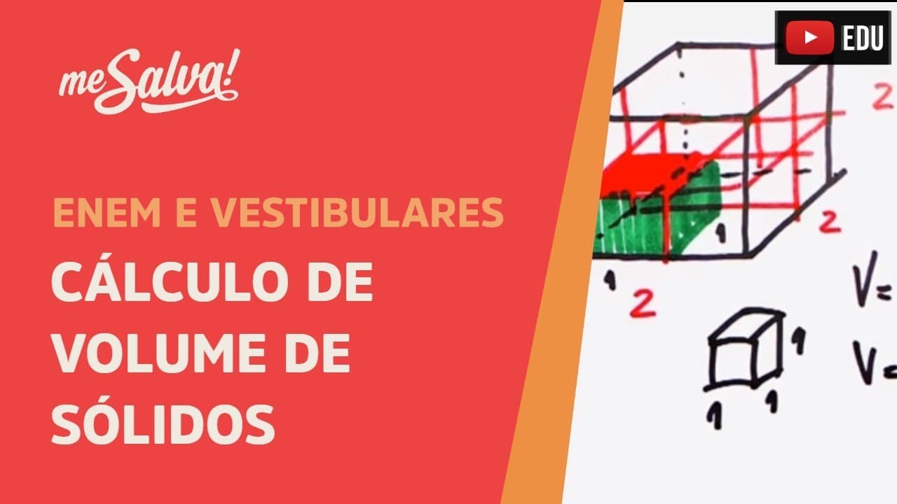 Thumbnail: Me Salva! GE03 - Geometria Espacial - Entendendo o cálculo de volume de sólidos
