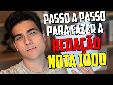 Thumbnail da aula: COMO TIRAR NOTA 1000 NA REDAÇÃO DO ENEM - Guia das COMPETÊNCIAS