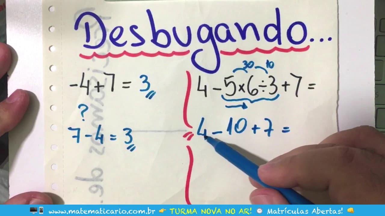 Thumbnail: ⏱ ADIÇÃO E SUBTRAÇÃO BUGANTE 👉 Minuto Matemática