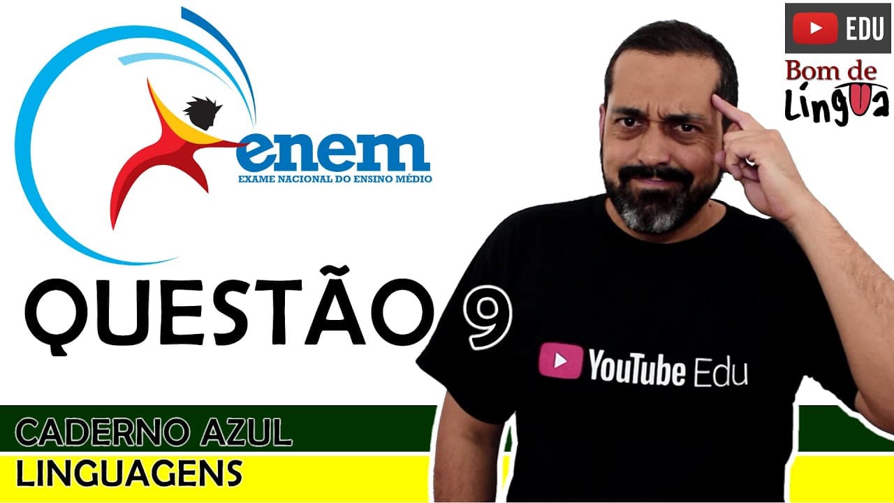 Thumbnail: ENEM 2020 - Caderno Azul - questão 9 (CORREÇÃO)
