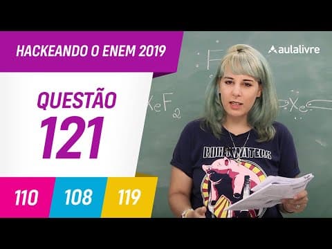 Thumbnail da aula: Enem 2019 | Química: Fórmula Eletrônica de Lewis | Questão 121 (cinza)