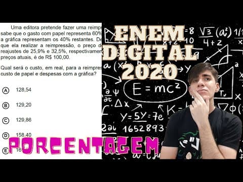 Thumbnail da aula: (Enem Digital 2020) 3 - Uma editora pretende fazer uma reimpressão de um de seus livros. A direção..