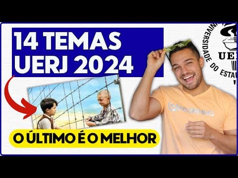 Thumbnail da aula: Redação UERJ 2024 - 14 possíveis temas sobre "O menino do pijama listrado" | PROFINHO