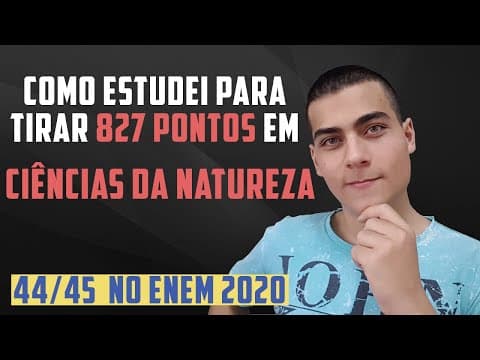 Thumbnail da aula: ESTUDE NATUREZA PARA O ENEM COM ESSE MÉTODO E ACERTE MAIS QUESTÕES!