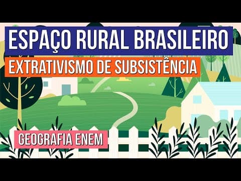 Thumbnail da aula: ESPAÇO RURAL BRASILEIRO: extrativismo de subsistência | Geografia para o Enem | Eduardo