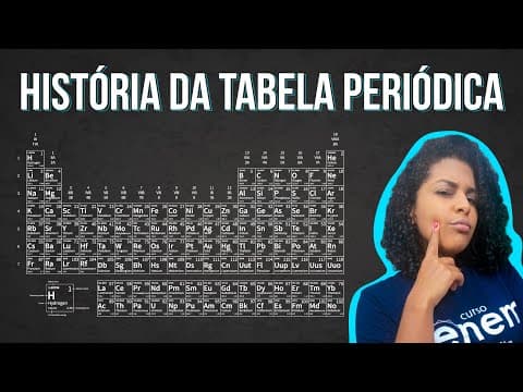 Thumbnail da aula: A HISTÓRIA DA TABELA PERIÓDICA: organização dos elementos químicos | resumo Enem Prof Larissa Campos