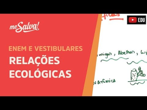 Thumbnail da aula: Me Salva! ECO21 - Ecologia - Relação ecológica INTRAespecífica, INTERespecífica, sociedade e colônia