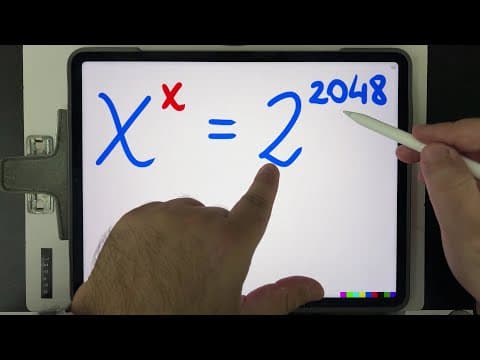 Thumbnail da aula: 🤯 QUAL É O VALOR DO X? Só os GÊNIOS conseguem resolver essa EQUAÇÃO EXPONENCIAL BUGANTE!