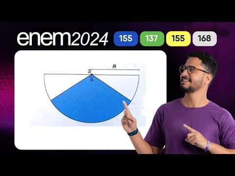 Thumbnail da aula: Questão 155 - Caderno Azul | Geometria Plana | MATEMÁTICA ENEM 2024