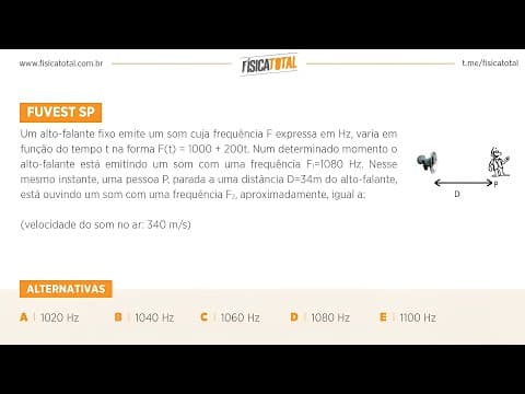 Thumbnail da aula: Lista 02 EXEMPLO 24 Ondas Sonoras em Alto-falante