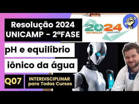 Thumbnail da aula: ✏️UNICAMP 2024 | Will large language models, such as ChatGPT, make chemistry professors obsolete?