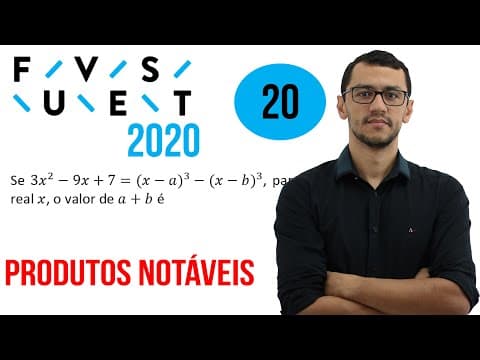 Thumbnail da aula: FUVEST 2020 | Questão 20 | Matemática | Equações Polinomiais