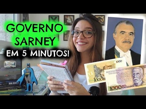 Thumbnail da aula: 50 minutos em 5: GOVERNO JOSÉ SARNEY
