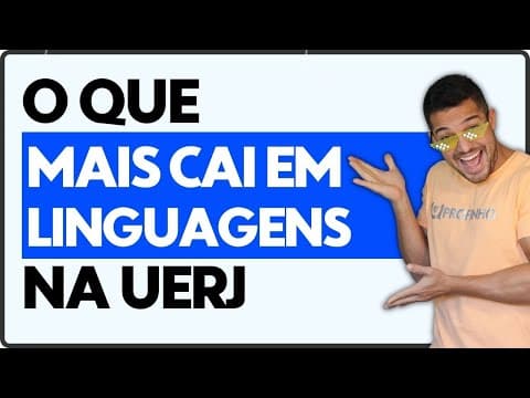 Thumbnail da aula: O que mais CAI em LINGUAGENS na UERJ | PROFINHO da REDAÇÃO