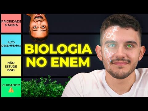 Thumbnail da aula: RANKEANDO MATÉRIAS de BIOLOGIA no ENEM (melhor ordem para estudar)
