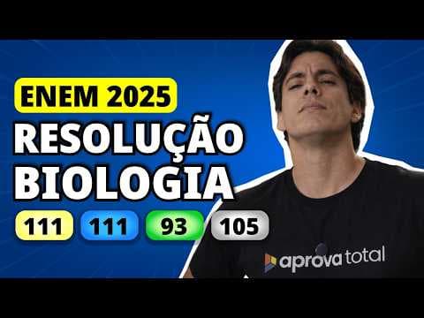 Thumbnail da aula: ENEM 2025 BIOLOGIA – Questão 111 | O esquema apresenta as etapas do processo de biodigestão