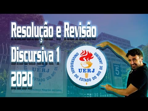 Thumbnail da aula: Questão discursiva1 - BIOLOGIA - UERJ 2020 - Resolução e revisão temática