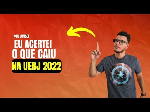 Thumbnail da aula: Uerj 2022 | Resolução de Física | #Euavisei