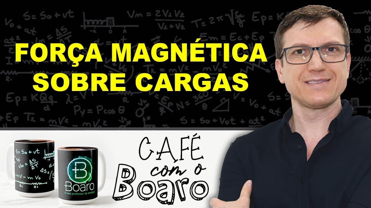 Thumbnail: FORÇA MAGNÉTICA SOBRE CARGAS - Eletromagnetismo - EXERCÍCIOS para REVISÃO de FÍSICA - EXC080