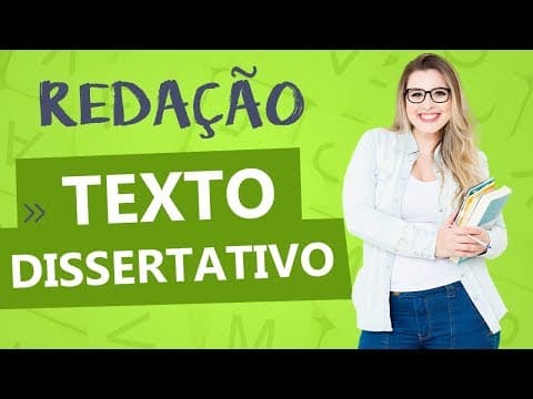 Thumbnail da aula: TEXTO DISSERTATIVO: CARACTERÍSTICAS DA REDAÇÃO - Profa. Pamba