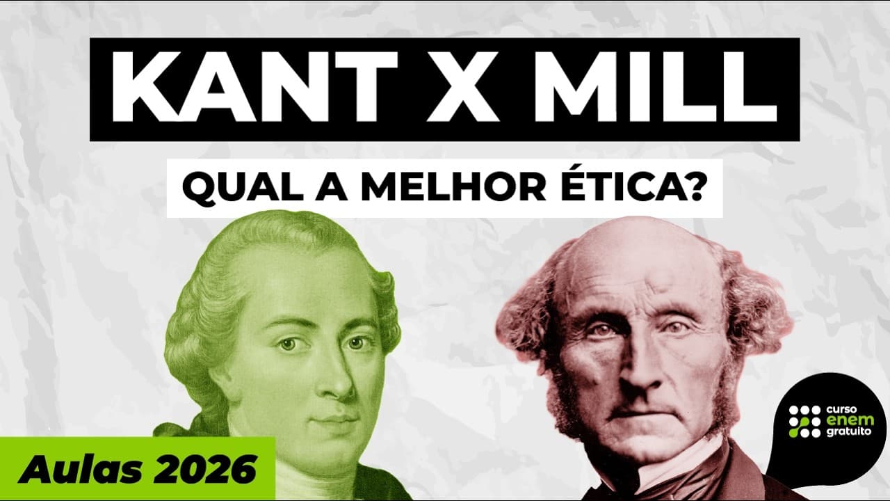 Thumbnail: KANT X MILL | Filosofia para o Enem | Ernani Silva