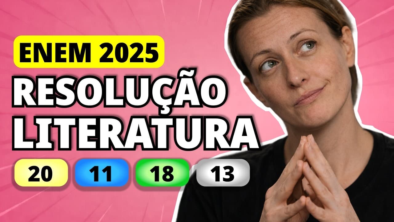 Thumbnail: ENEM 2025 Linguagens – Questão 20 | Vejo, disse ele com algum acanhamento, que o doutor não é nenhum
