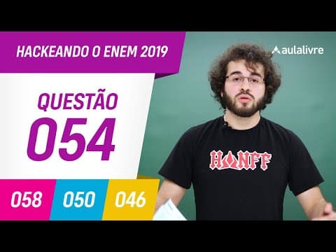Thumbnail da aula: Enem 2019 | Filosofia: hospitalidade | Questão 54 (branco)