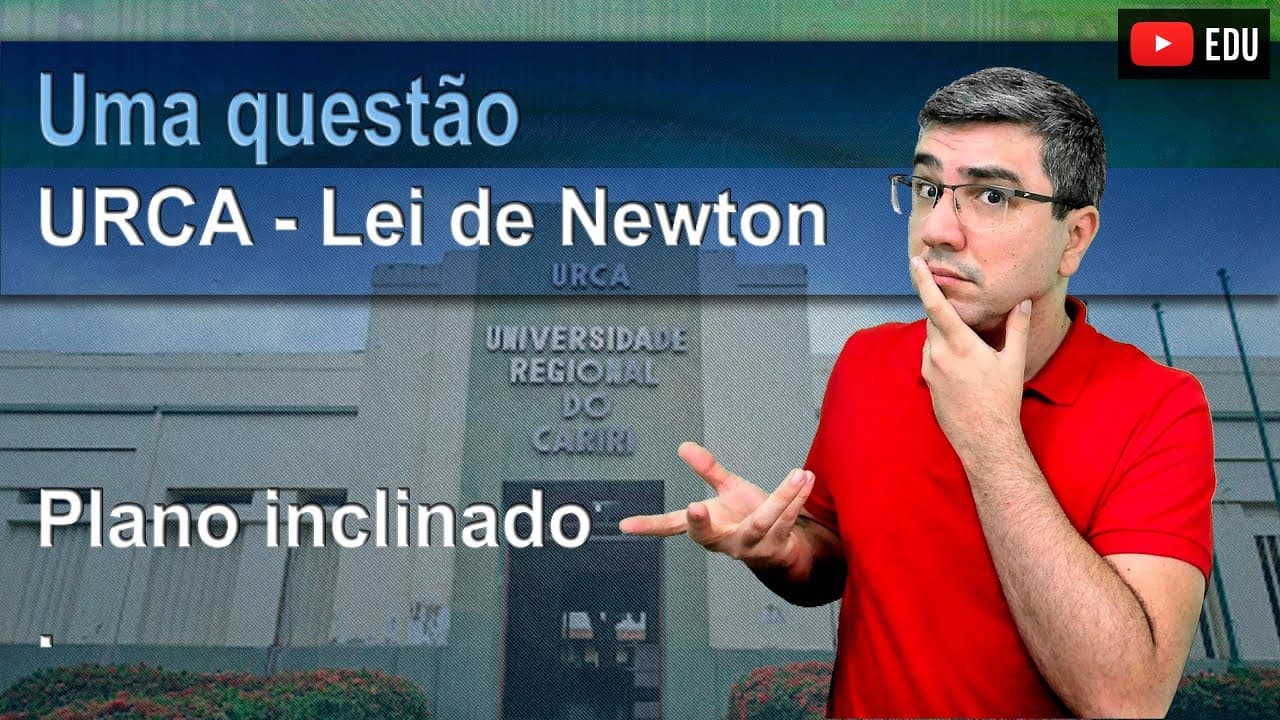 Thumbnail: URCA 2019.2 | Leis de Newton | A figura abaixo mostra um bloco de massa m