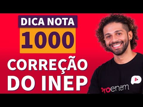 Thumbnail da aula: COMO FUNCIONA A CORREÇÃO DA REDAÇÃO DO ENEM | Dica Nota 1000 | Leandro Bolivar