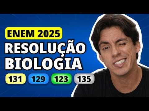 Thumbnail da aula: ENEM 2025 BIOLOGIA – Questão 131 | O ácido úsnico é retirado de liquens e foi testado contra