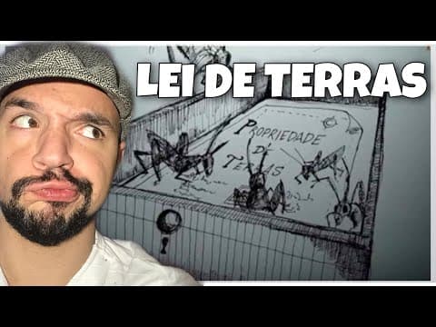 Thumbnail da aula: A Lei de terras (1850) e a grilagem no Brasil | Ricardo Marcílio