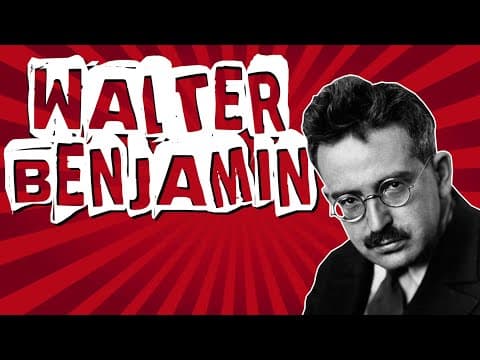 Thumbnail da aula: A INDÚSTRIA CULTURAL E A AURA DA ARTE EM WALTER BENJAMIN