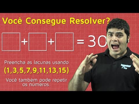 Thumbnail da aula: VOCÊ CONSEGUE RESOLVER ISSO? - Solução Criativa | Matemática Rio