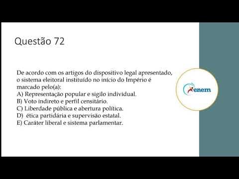 Thumbnail da aula: Enem 2019- primeiro dia. Questão 72- Caderno Azul